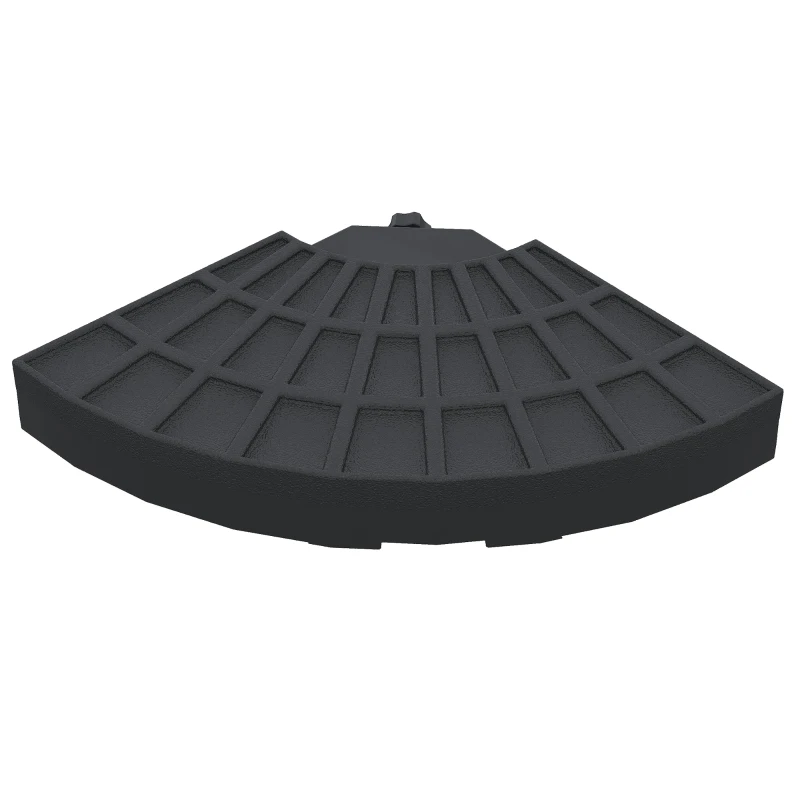 Outsunny Set of 4 Umbrella Base Weights Outdoor Parasol Holder for Cross Base Portable