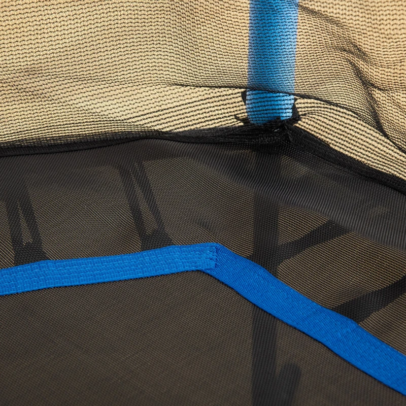 Soozier 63" Kids Trampoline Mini Indoor Bouncer Jumper with Enclosure Net Elastic Thick Padded Pole Gift for Child Toddler Age 3-10 Years Old Blue