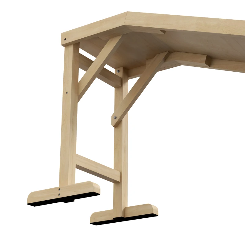 PawHut Dog Ramp for Bed, Pet Ramp for Dogs with Non-Slip Carpet and Top Platform, 74" x 16" x 25", Natural