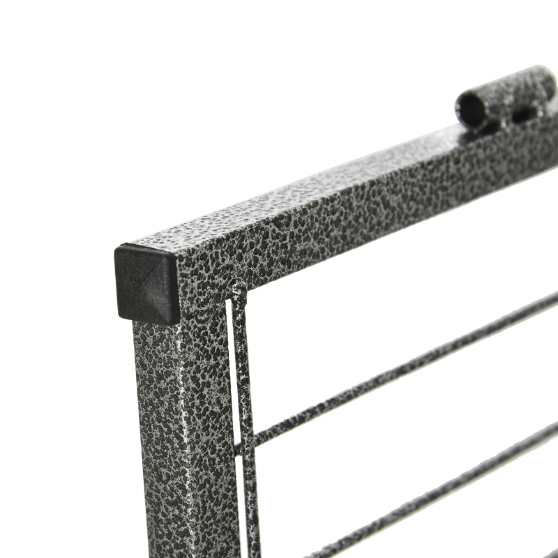 PawHut 24 Panel 24" Height Heavy Duty Dog Playpen for Small Medium Dogs, Grey
