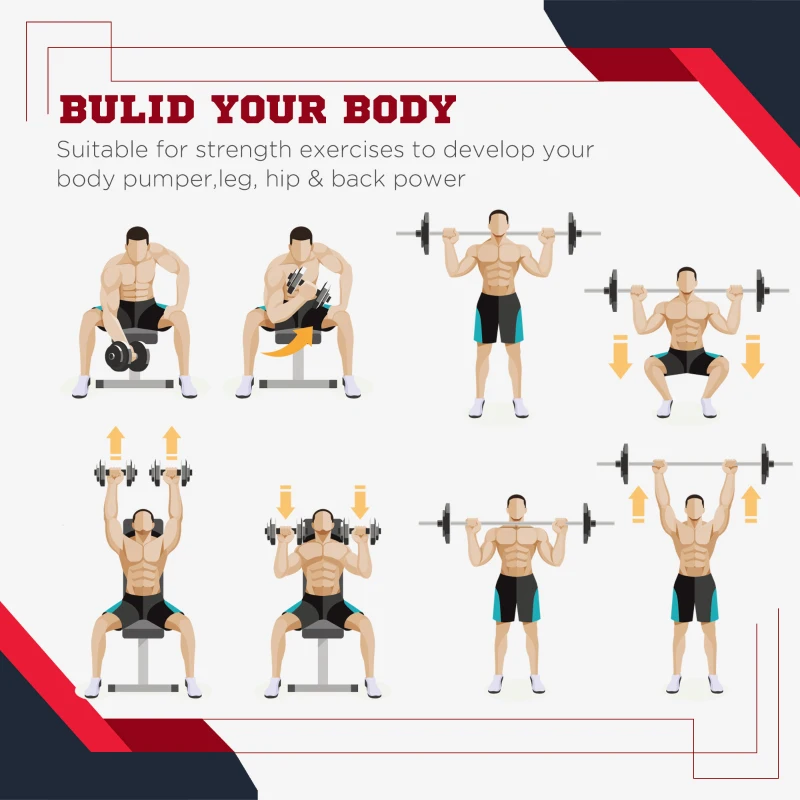 Soozier 4 Piece dumbbell Weight Plates Set 2 x 11lbs and 2 x 22lbs Black (Weights Only)