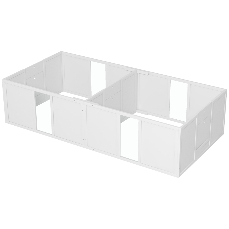 PawHut Whelping Box for Dogs and Puppies, Dog Birth Supplies Indoor w/ Adjustable Height Doors, for Medium Sized Dogs