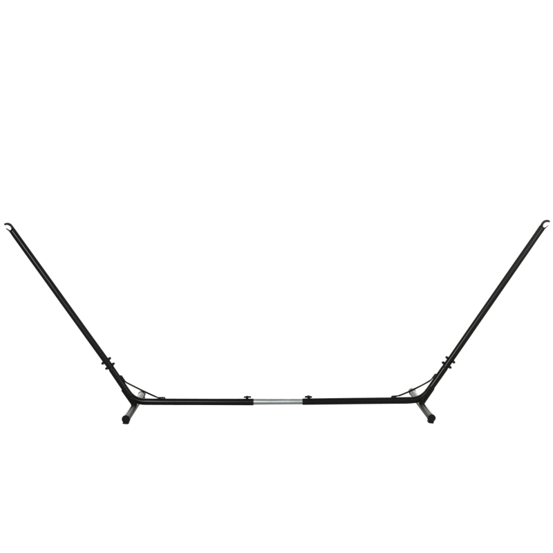 Outsunny Adjustable Hammock Stand, Fits 10-13 ft Hammocks Up to 264lbs Capacity,Black