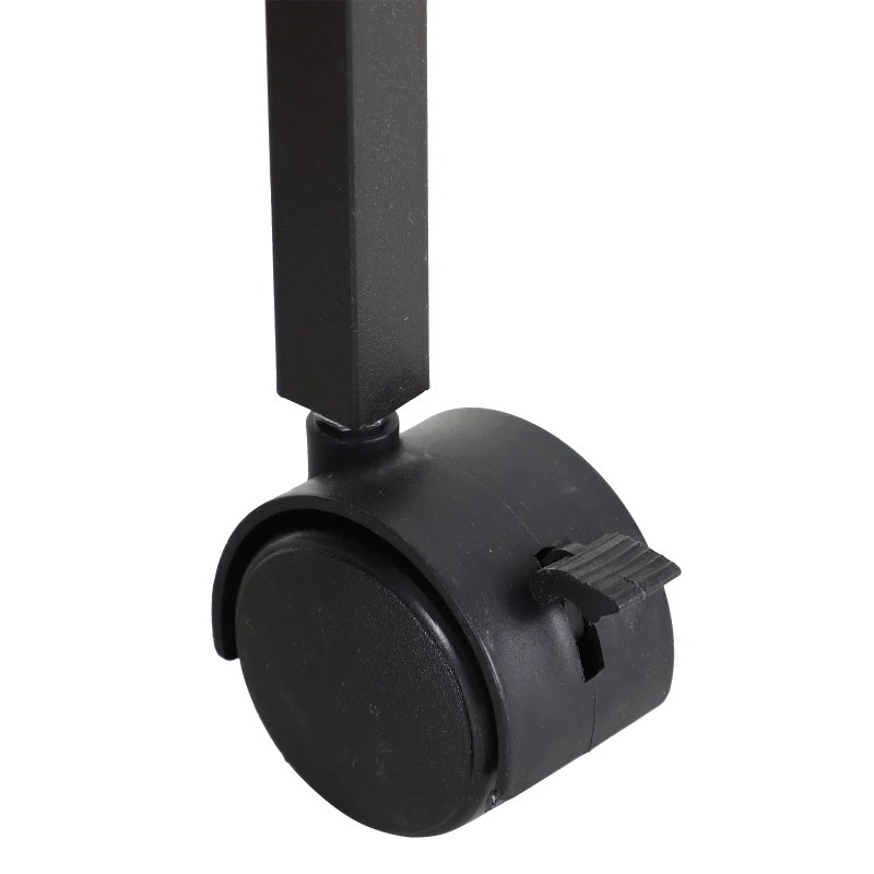 PawHut 42”Metal Wire Small Animal Pet Cage with EasyWheels for Portability & Spacious Multi-Level Design, Red and Black