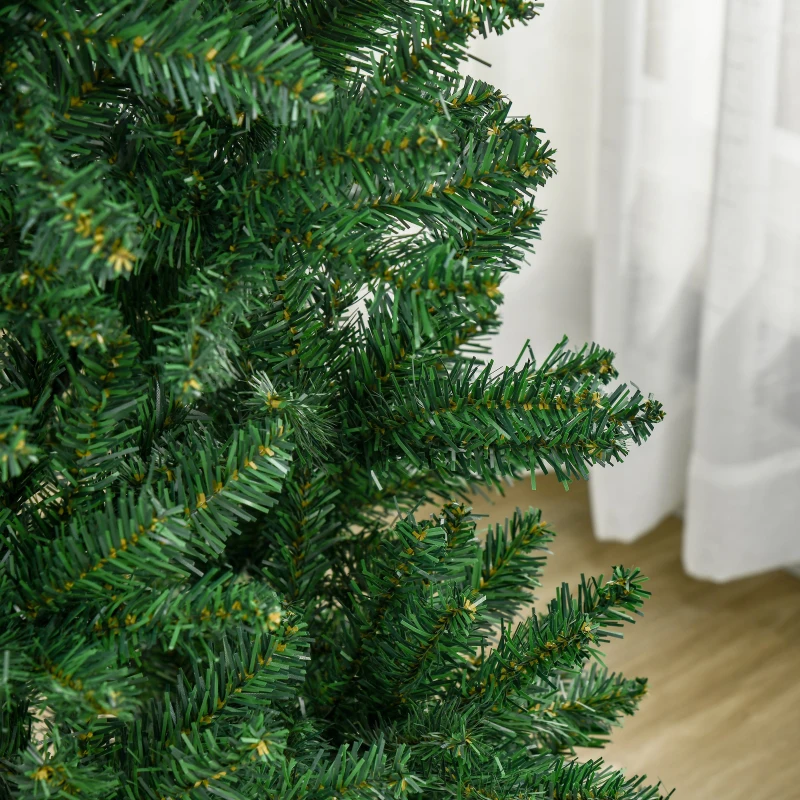 HOMCOM 6' Artificial Christmas Tree, Unlit Xmas Tree with Realistic Branch Tips for Indoor, Home, Holiday, Green