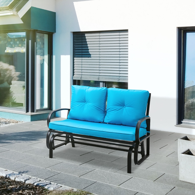 metal outdoor glider chair