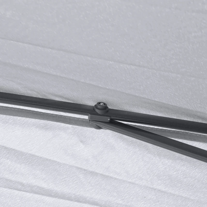 Outsunny 11' x 11' Pop Up Canopy Tent with Netting and Carry Bag, Instant Gazebo Sun Shelter, Tents for Parties with 121 Square Feet of Shade, for Outdoor, Garden, Patio, Gray