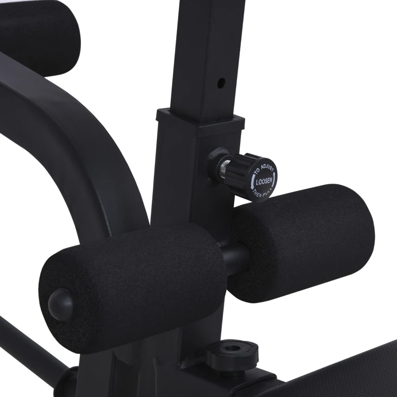 Soozier Adjustable Sit-Up Dumbbell Bench Multi-Functional Purpose Hyper Extension Bench With Adjustable Seat and Back Angle