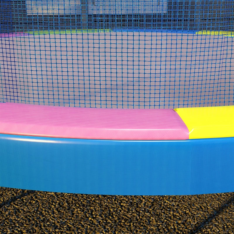 Soozier 12FT Trampoline Spring Cover, Safety Trampoline Pad Replacement, Waterproof and Tear Resistant, All Weather Trampoline Accessories, Multi Color
