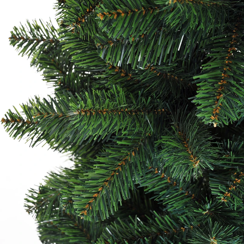 HOMCOM 6.9ft Christmas Tree Artificial Evergreen Spruce Xmas Tree Holiday Decor Indoor Outdoor w/ Stand 631 Branch Tips Seasonal Decoration Green