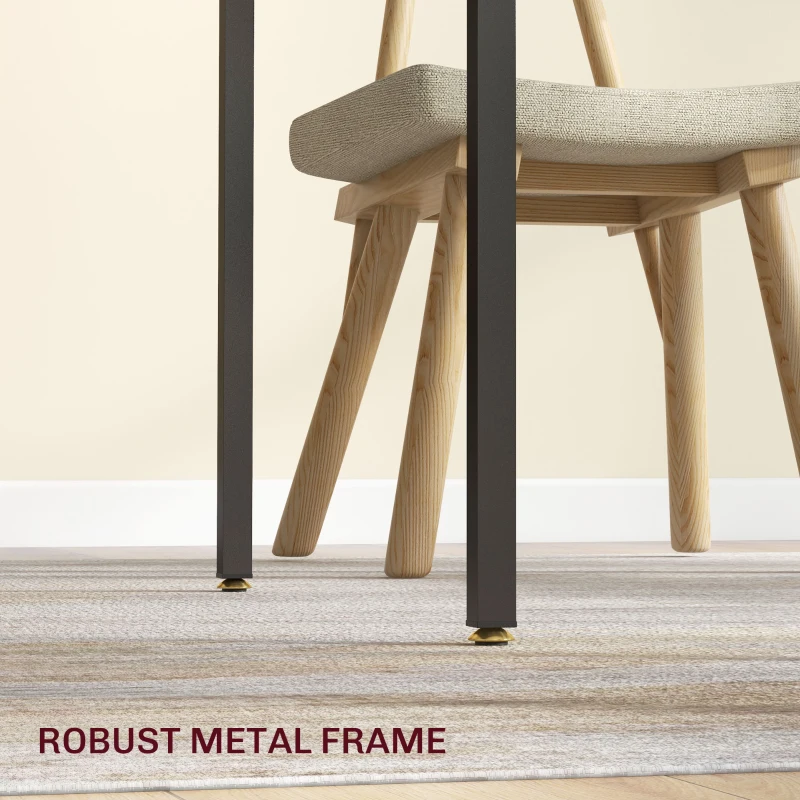 HOMCOM Drop Leaf Folding Dining Table for Small Space, Extendable Kitchen Table for 2 to 4 People, Grey