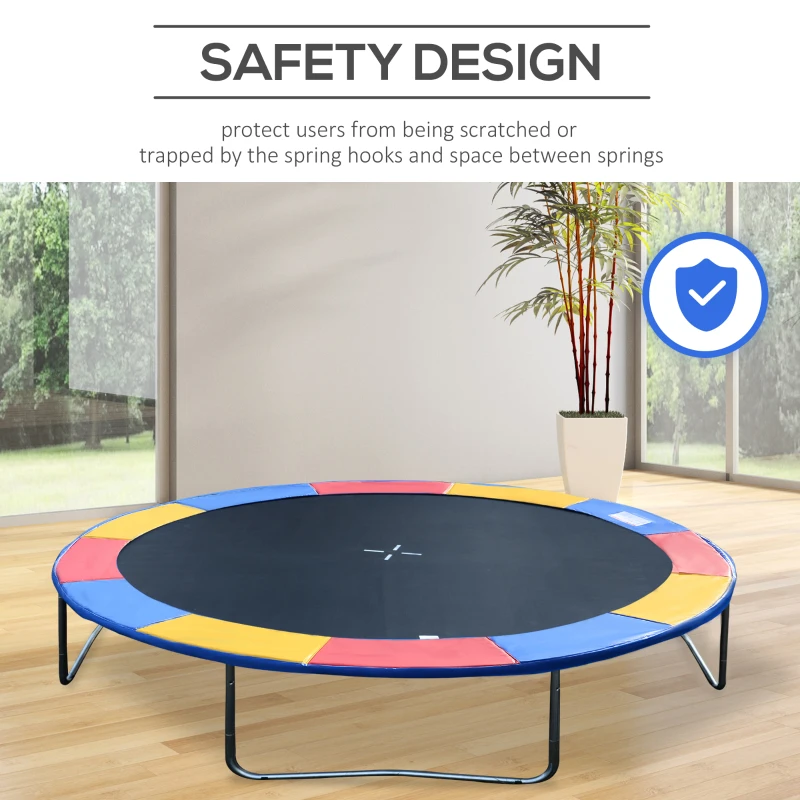 Soozier 14FT Trampoline Pad ⌀168" Replacement Jump Bounce Colorful