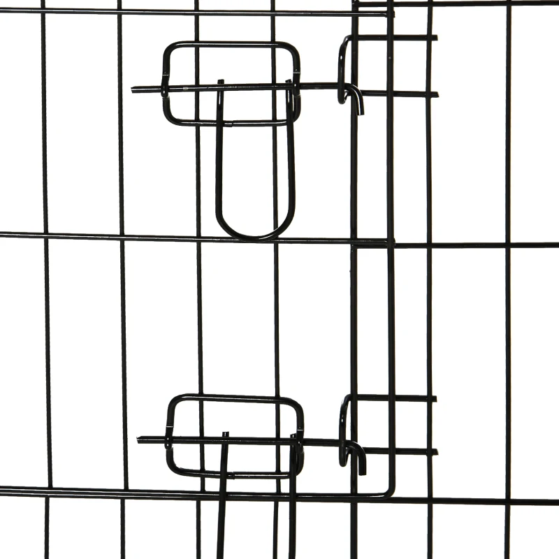 PawHut 24inch Foldable Metal Exercise Pet Playpen Yard Dog Puppy Kennel Cage 8 Panel