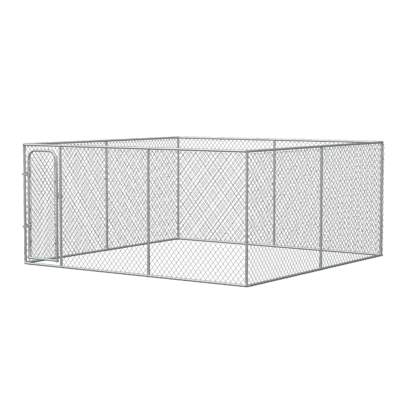 PawHut 172.2 Sq. Ft. Dog Playpen Outdoor with Galvanized Steel Frame, for Small and Medium Dogs, 13' L x 13' W x 5.9' H
