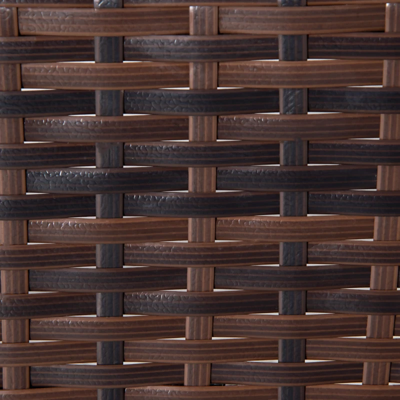 Outsunny Rattan Rocking Chair, Outdoor Wicker Patio Rocker Chair Furniture with Thick Cushions, for Garden Backyard Porch, Grey