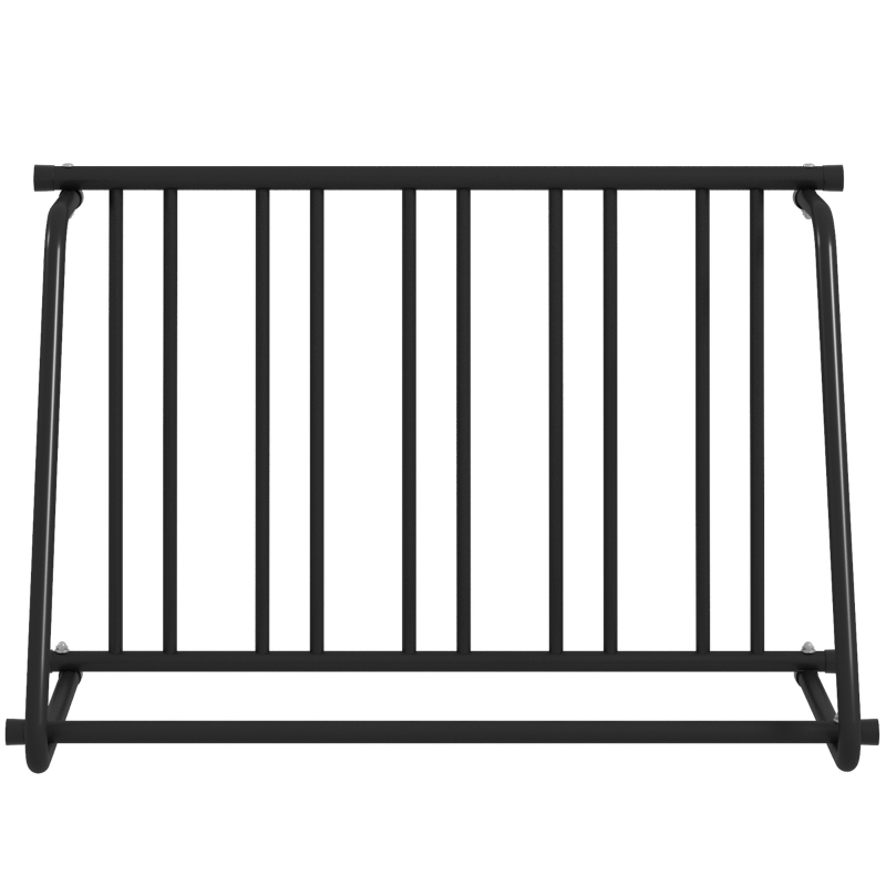 Soozier All-Steel Bike Rack, 45" Bike Stand, 3-Bike Capacity, Single-Side, for Garages Streets Yards Schools