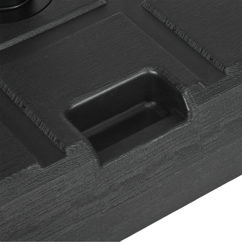 Outsunny Umbrella Stand for 1.3", 1.5" or 1.9" Umbrella Poles, Fillable Umbrella Base, Black