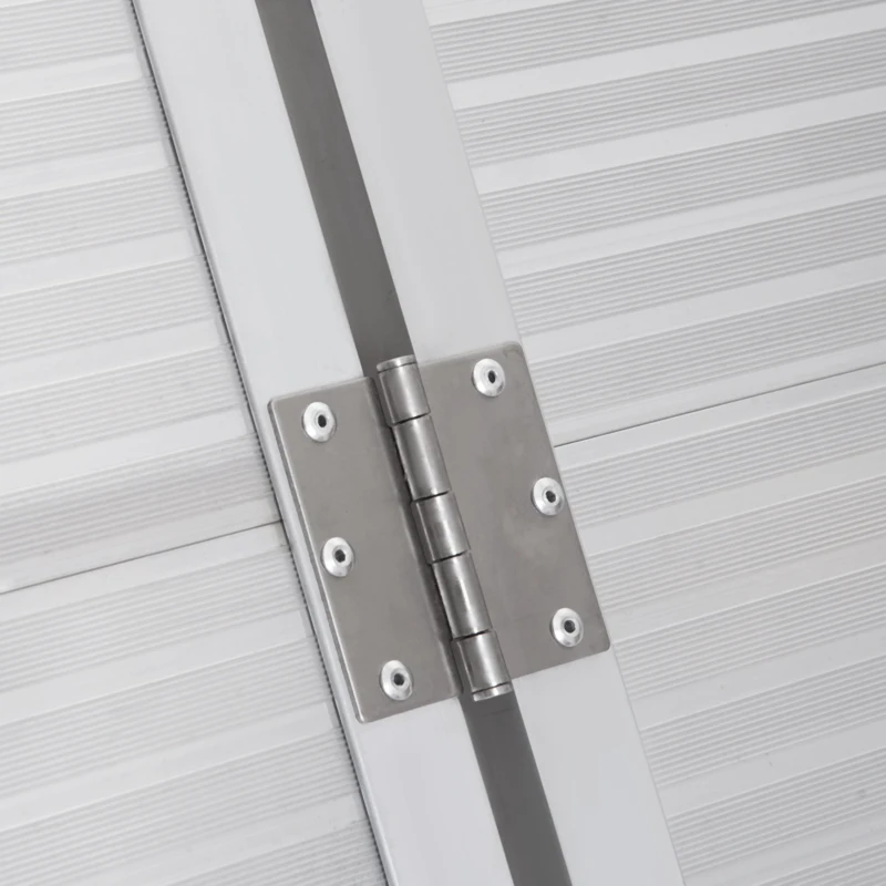 HOMCOM 3ft Textured Aluminum Folding Wheelchair Ramp, Portable Threshold Ramp, for Scooter Steps Home Stairs Doorways