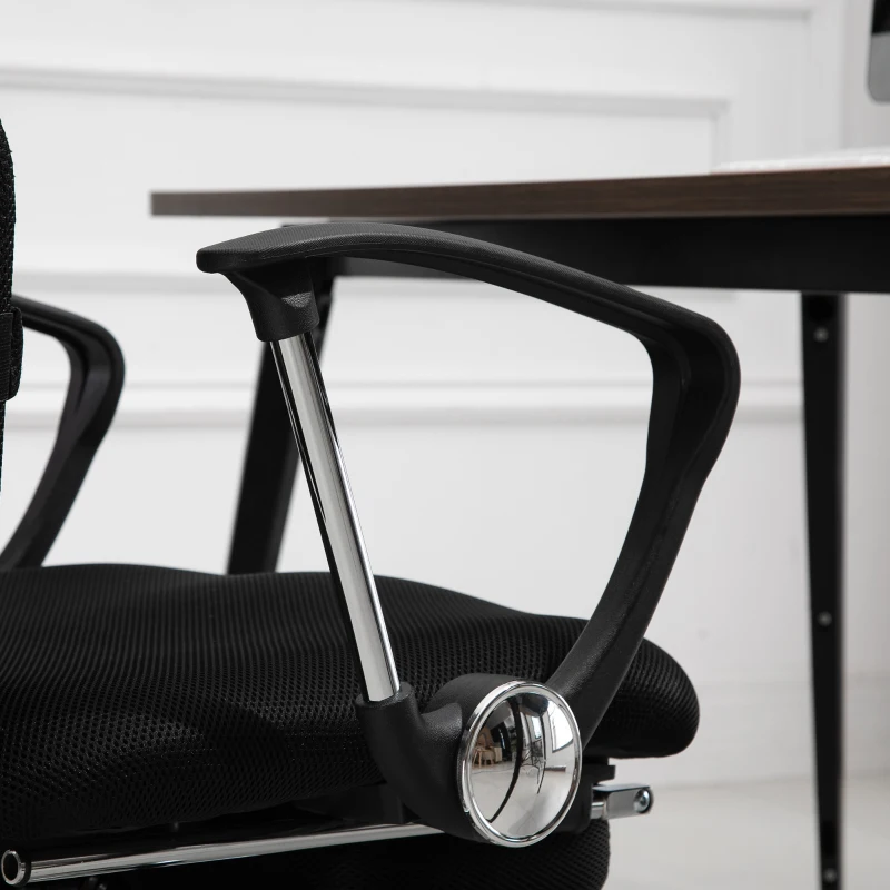 Vinsetto Office Chair High Back Mesh Executive Computer Desk Napping Seat, Height Adjustable, Swivel with Footrest and Lumbar Support