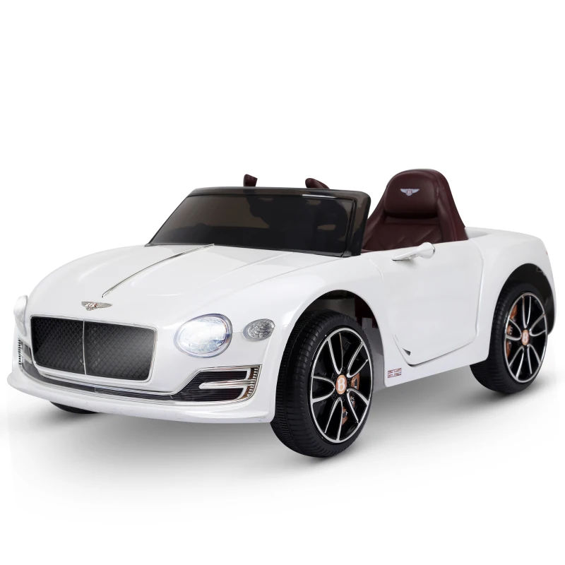 Aosom Electric Toy Car 12V Licensed Bentley EXP12 Electric Vehicles w/ Parent Remote Control, White