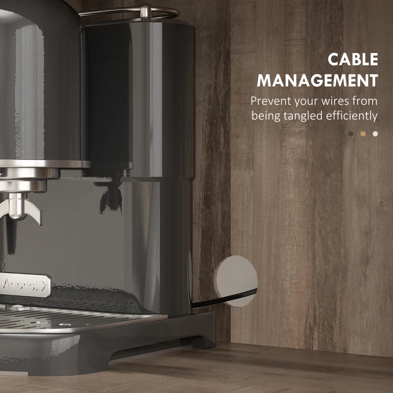 HOMCOM 60" Kitchen Pantry Storage Cabinet, Farmhouse Kitchen Hutch w/ Microwave Oven Countertop, Adjustable Shelves, Gray Wash