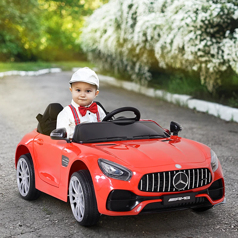 Aosom Licensed Kids Ride-On Car 12V with Remote Control, Suspension Wheel, Adjustable Speed, Red