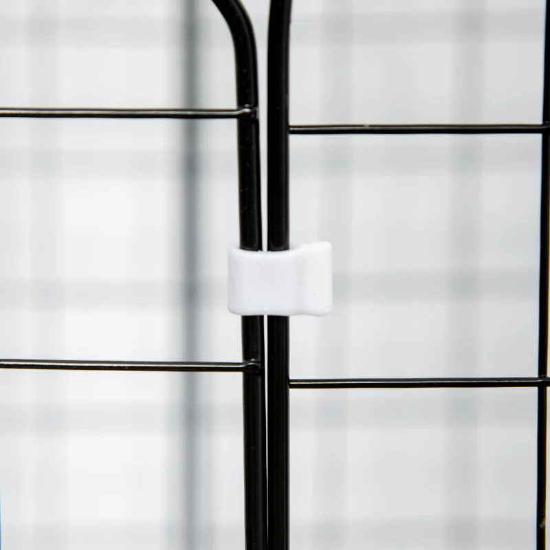 PawHut 31 Panels Small Animal Cage, Pet Playpen w/ Doors, Chinchilla Cage w/ Ramps, for Cat, Rabbits, Indoor Use