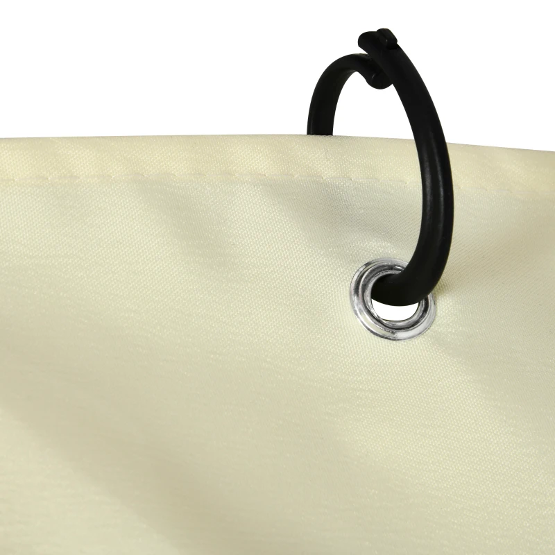 Outsunny Gazebo Mosquito Netting Replacement, 4-Panel Canopy Screen Walls with Zipper for 10' x 10' Gazebo, (Sidewall Only), Beige