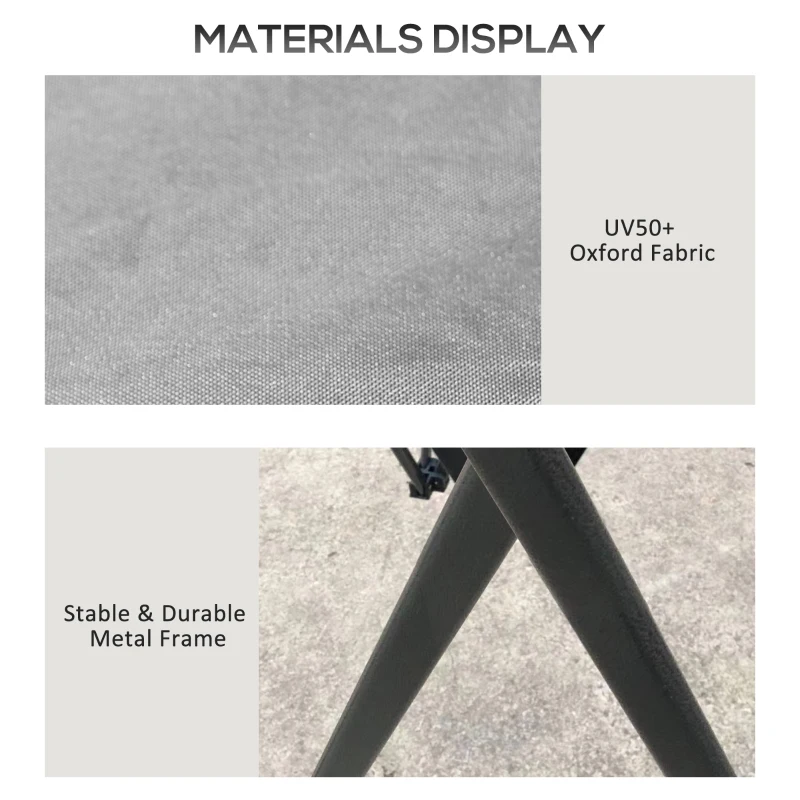 Outsunny 13' x 13' Pop Up Canopy, 2-Tier Roof Easy up Tent Shelter with Nettings Carry Bag Weight Bags for Garden, Patio, Grey