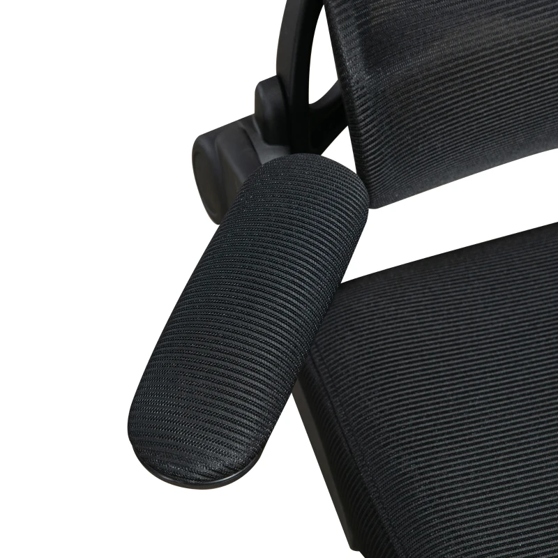 Vinsetto Ergonomic Office Chair, Mesh Chair with Adjustable Back, Headrest and Armrests, Lumbar Support, Tilt Function