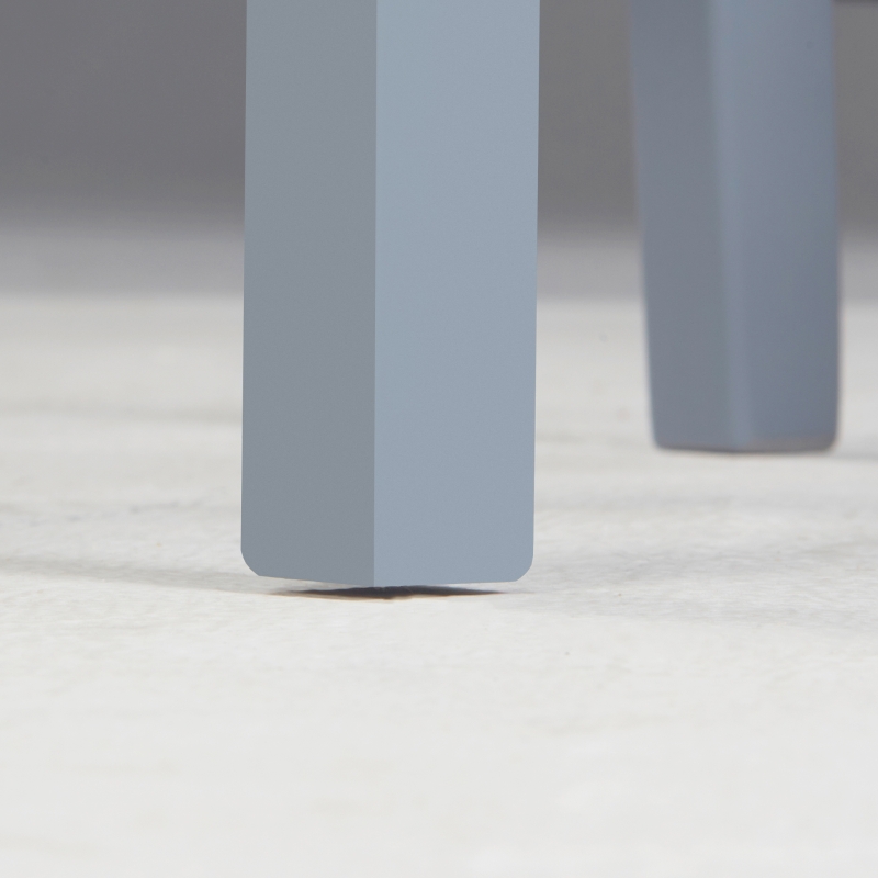 HOMCOM Farmhouse Wooden Dining Chairs Set of 2 with Cross Back, Grey