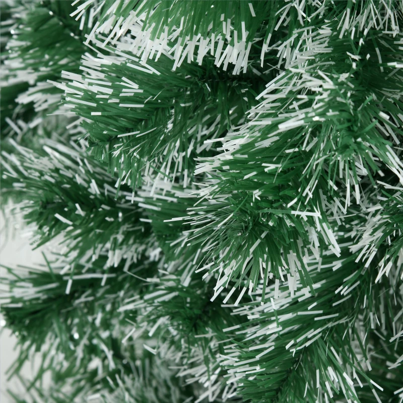 HOMCOM 6FT Indoor Christmas Tree Artificial Decoration Xmas Gift with Metal Stand 375 Tips