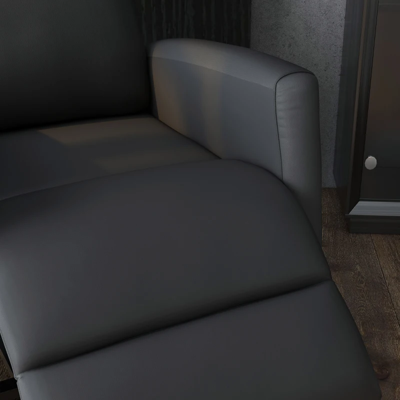 HOMCOM Power Lift Recliner Chair with Remote Control Side Pocket for Living Room Home Office Study Grey