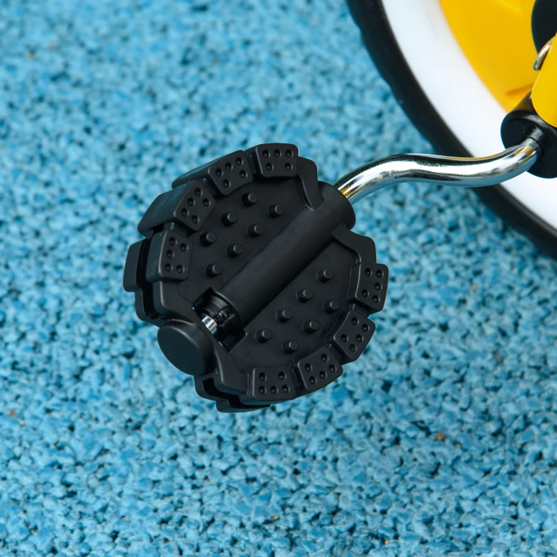 Qaba Tricycle for Toddler 2-5 Year Old Girls and Boys, Toddler Bike with Adjustable Seat, Basket, Bell, Yellow