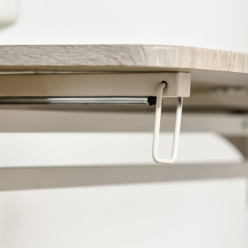 HOMCOM Foldable Dining Table Set for 2, Drop-Leaf Kitchen Table with 2 Chairs for Apartments, Studios, Natural Drop-leaf Dining Table Set Includes 2 Chairs