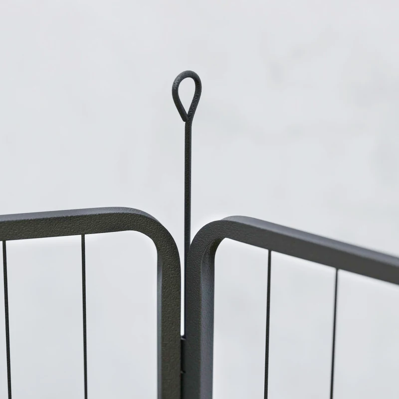 PawHut Heavy Duty Dog Playpen with Door for Large Dogs, 6 Panels, 39"H