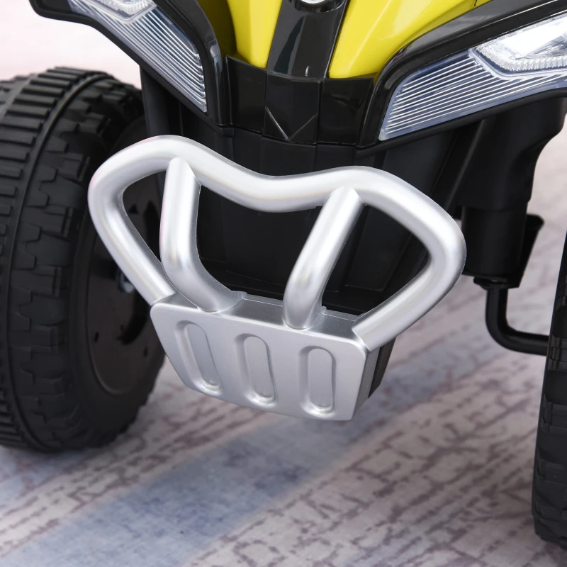 Aosom NO Power Kids Ride On Push Car, w/ Music, Lights for 1.5-3, Yellow