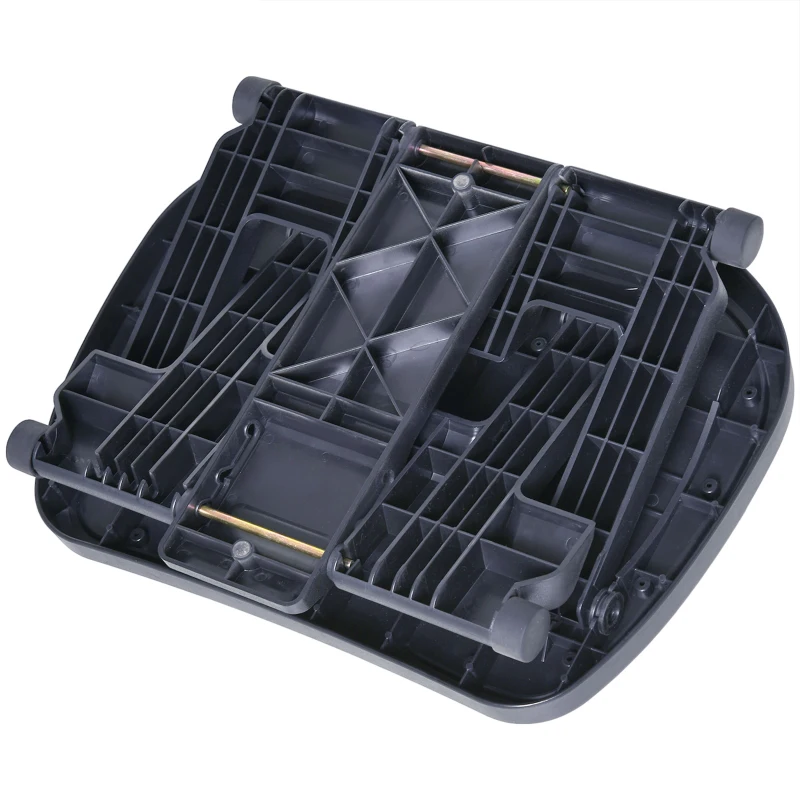 HOMCOM Footrest Under Desk Support Ergonomic Adjustable Foot Rest with Massage Texture Surface, 3 Height Position, 30 Degree Tilt Angle, for Home, Office