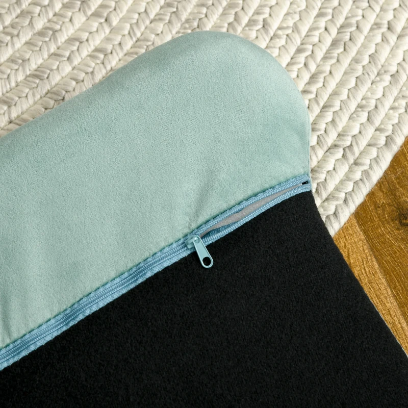 PawHut Pearl Design Pet Sofa for Medium and Large Sized Dogs, Pet Bed with Cushion and Solid Wood Legs, Green