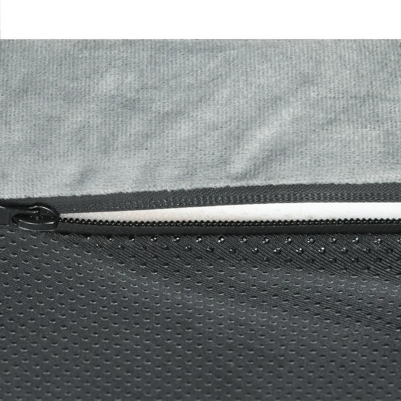 Outsunny Sleeping Mat, Memory Foam Camping Mattress Pad, Roll-Up Design with Bag, Waterproof Portable Camping Sleeping Gear for Travel Car, 74.75", Gray