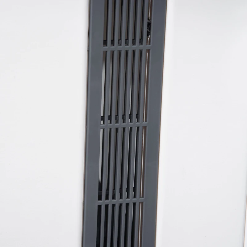 PawHut Plastic Dog House with Air Vents, Small Dog House with Door Opening, Elevated Floor, Bowl Holder, 2 Bowls, Soft Washable Cushion, for Small Sized Dogs, White