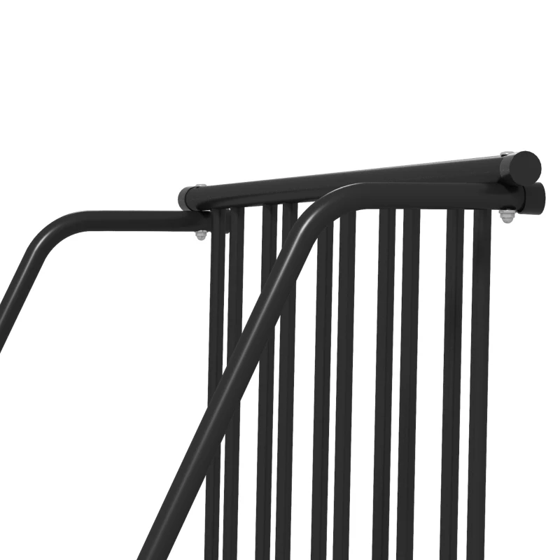 Soozier All-Steel Bike Rack, 45" Bike Stand, 3-Bike Capacity, Single-Side, for Garages Streets Yards Schools
