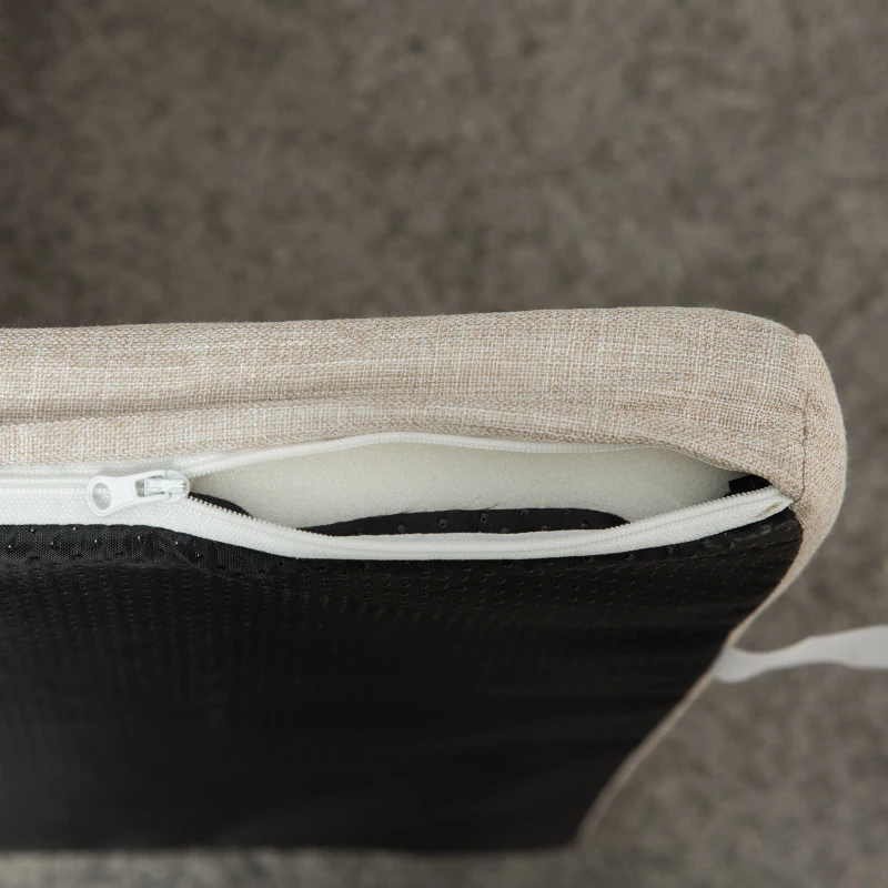 PawHut Wooden Dog Bed, Furniture Style Pet Couch, Cat Sofa with Soft Cushion, Backrest, 2 Feeding Bowls, Handles, for Small and Medium Sized Dog