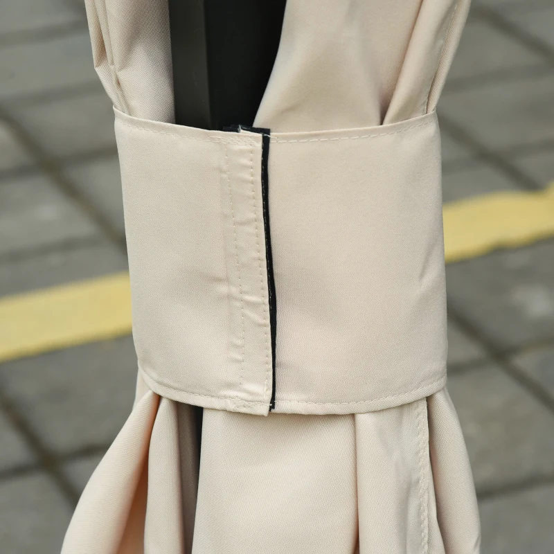 Outsunny 10' x 10' Universal Gazebo Sidewall Set with 4 Panels, Hooks/C-Rings Included for Pergolas & Cabanas, Beige