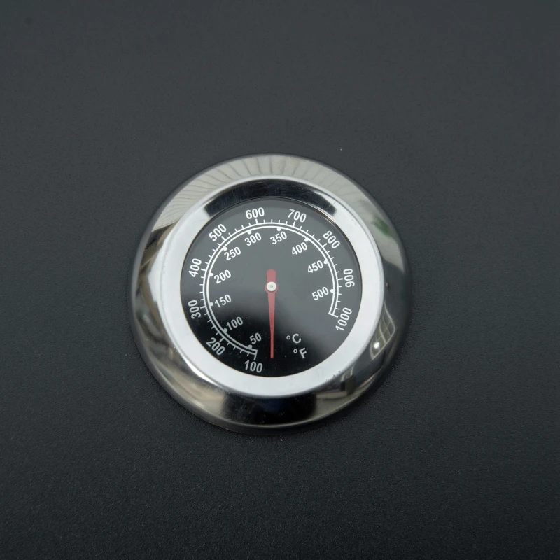 Outsunny Outdoor 3 Burner Gas Grill Portable Barbecue w/ Wheels, Warming Rack, Shelves, Cabinet, Thermometer, Black