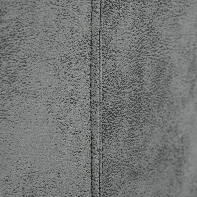 HOMCOM Set of 2 Dining Chairs High Back Accent Chair for Dining Room, Living Room with Bent Metal Base, Grey