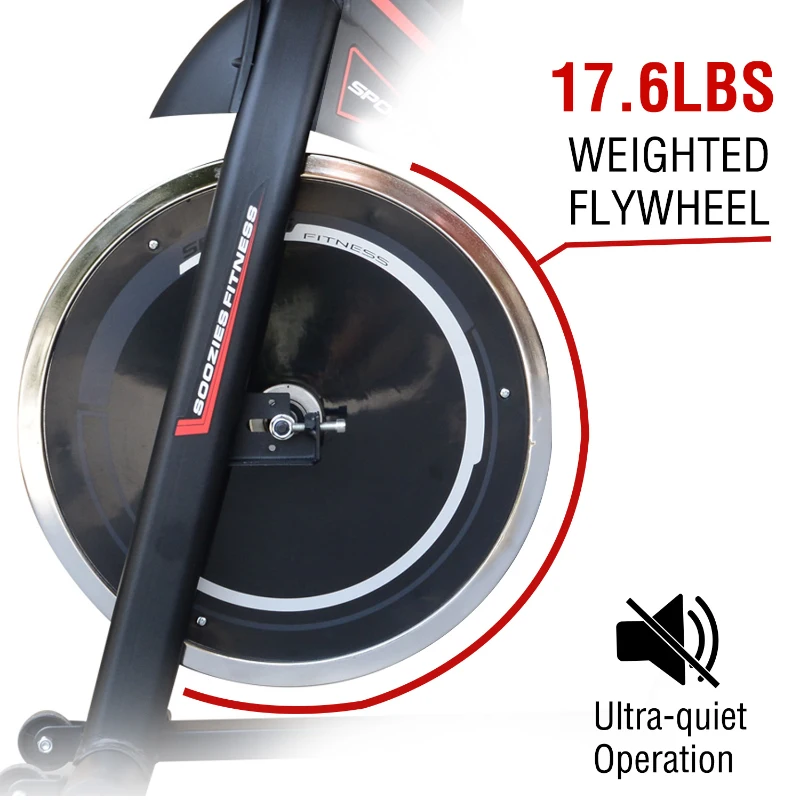 Soozier Upright Stationary Exercise Bike Indoor Fitness Cycling Bicycle Cardio Workout  Training Bike w/ Adjustable Resistance LCD Monitor Phone Holder Black