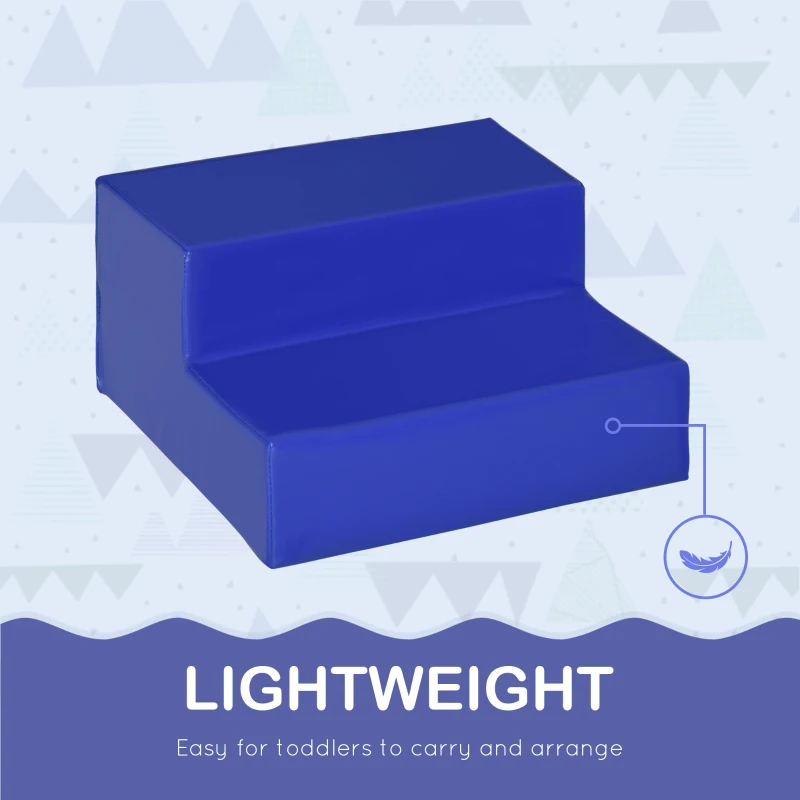 Qaba Crawl and Climb Foam Play Set Toddler Nugget 4 Pieces Lightweight Interactive Set for Climbing, Crawling, Sliding Play Zone for Baby Preschooler