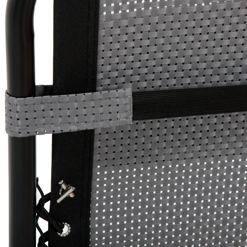 Outsunny Zero Gravity Chair, Folding Recliner Chair, Adjustable Patio Lounger with Detachable Pillow, Cup Holder and Foot Massage Roller for Outdoor, Patio, Deck, Poolside, Light Grey