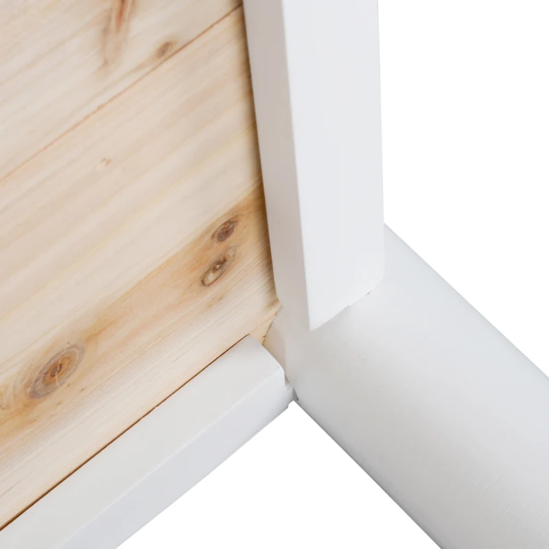 Outsunny 46'' x 34'' x 33'' Elevated Planter Box with Legs, DIY Wooden Raised Garden Bed with Non-woven Liner, Freestanding Plant Stand for Vegetables, Herb and Flowers